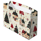 ヴィンテージウッドランドのクリスマスパターン(9) ラージペーパーバッグ (裏面アングル)