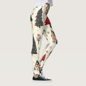 ヴィンテージウッドランドのクリスマスパターン(9) レギンス (右)