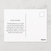 ヴィンテージウッドランドアニマルズウルフシカ自然 ポストカード (裏面)