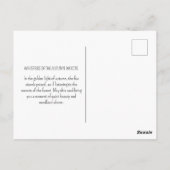 ヴィンテージウッドランドキツネ紅葉自然素朴 ポストカード (裏面)