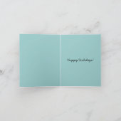 ヴィンテージウッドランドサンタクリスマスホリデーカード シーズンカード (内部)