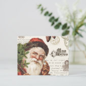 ヴィンテージウッドランドサンタ シーズンポストカード (スタンド正面)