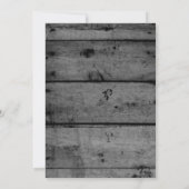 ヴィンテージウッドランドバンビベビーディアベビーシャワー 招待状 (裏面)