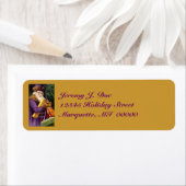 ヴィンテージウッドランドパープルサンタ付/ギフトラベル ラベル (インサイチュ)