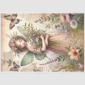 ヴィンテージウッドランドフェアリーエフェメラデクページ 薄葉紙 (正面)