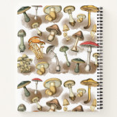 ヴィンテージウッドランドフォレストマッシュルームレシピ ノートブック (裏面)