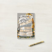 ヴィンテージウッドランドブッククラブ ポストイット (デスク上)