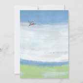 ヴィンテージウッドランド動物の子犬の赤ちゃんシャワー(郵便) 招待状 (裏面)