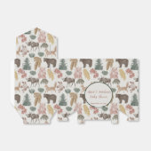 ヴィンテージウッドランド動物の赤ちゃんシャワー フェイバーボックス (折り畳みなし)