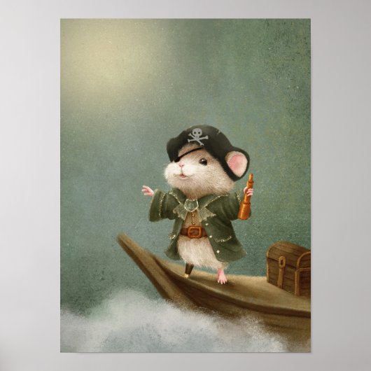 ヴィンテージウッドランド動物子供部屋ポスター ポスター (正面)