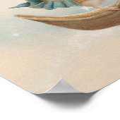 ヴィンテージウッドランド動物子供部屋ポスター ポスター (角)