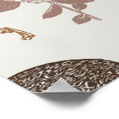 ヴィンテージウッドランド動物赤ちゃんシャワー – クマ、キツネ ポスター (角)