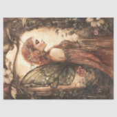 ヴィンテージウッドランド妖精とバラのデコページ 薄葉紙 (正面)