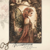 ヴィンテージウッドランド妖精とバラのデコページ 薄葉紙