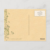 ヴィンテージウッドランド妖精の国はがき ポストカード (裏面)