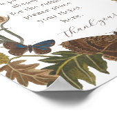 ヴィンテージウッドランド昆虫赤ちゃんシャワーおむつラッフル ポスター