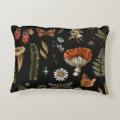 ヴィンテージウッドランド自然シームレスパターン。甘仁田 アクセントクッション (裏面)