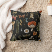 ヴィンテージウッドランド自然シームレスパターン。甘仁田  クッション (ブランケット)