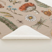 ヴィンテージウッドランド自然シームレスパターン。甘仁田  シェルパブランケット (3/4)