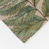 ヴィンテージウッドランド自然シームレスパターン。甘仁田  フリースブランケット (角)