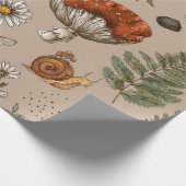 ヴィンテージウッドランド自然シームレスパターン。甘仁田 ラッピングペーパー (角)