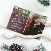 ヴィンテージウッド季節のごあいさつ写真 シーズンカード