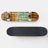 ヴィンテージウッド抽象芸術アート2 スケートボード (横)