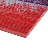 ヴィンテージウッド絵画抽象芸術#12 カッティングボード (角)