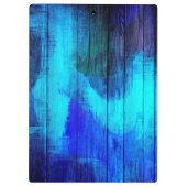 ヴィンテージウッド絵画抽象芸術#3 クリップボード (裏面)