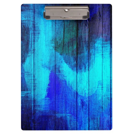 ヴィンテージウッド絵画抽象芸術#3 クリップボード (正面)