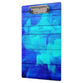 ヴィンテージウッド絵画抽象芸術#5 クリップボード (左)