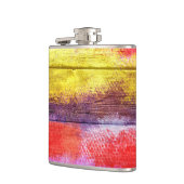 ヴィンテージウッド絵画抽象芸術#8 フラスク (左)