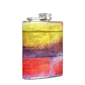 ヴィンテージウッド絵画抽象芸術#8 フラスク (右)