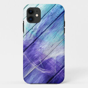 ヴィンテージウッド絵画抽象芸術#8 iPhone 11 ケース