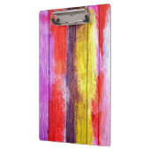 ヴィンテージウッド絵画抽象芸術#9 クリップボード (左)