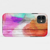 ヴィンテージウッド絵画抽象芸術 Case-Mate iPhoneケース (裏面(横))