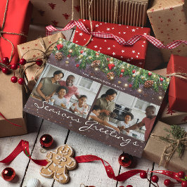 ヴィンテージウッド2フォト季節のごあいさつ シーズンカード