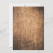 ヴィンテージウッド&ウォーターカラーパステルフラワーインベイション 招待状 (裏面)