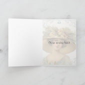 ヴィンテージウビクトリアンーマンハッピーバースデー カード (内部)