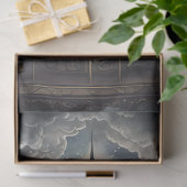 ヴィンテージウマ回転木馬デクページ紙。 薄葉紙 (ギフト)