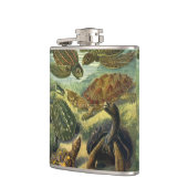 ヴィンテージウミガメとウミガメby Ernst Haeckel フラスク (左)