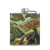 ヴィンテージウミガメとウミガメby Ernst Haeckel フラスク (裏面)