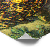 ヴィンテージウミガメとウミガメby Ernst Haeckel ポスター (角)