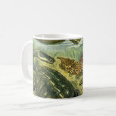 ヴィンテージウミガメとウミガメby Ernst Haeckel マグカップ (正面左)