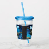 ヴィンテージウミガメ海 アクリルタンブラー (左)