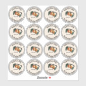 ヴィンテージウメのゼリーのラベルの日付 シール (シート)