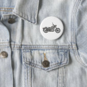 ヴィンテージウラルバイクイラストレーション 缶バッジ (インサイチュ)