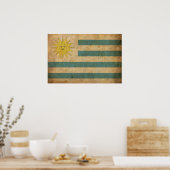 ヴィンテージウルグアイ国旗 ポスター (キッチン)