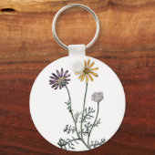 ヴィンテージウルシニアアンテモイ太陽のデス消防植物学 キーホルダー (正面)