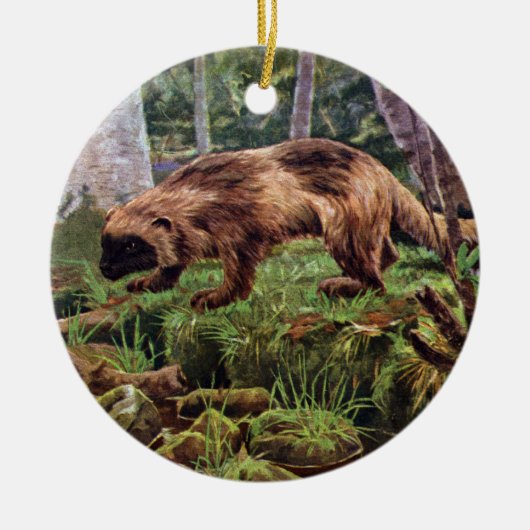 ヴィンテージウルベリンイラストレーション セラミックオーナメント (正面)